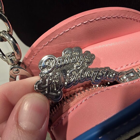 Suicide Squad Crossbody Purse Pink And Blue 8x10x2.5 - Picture 3 of 7